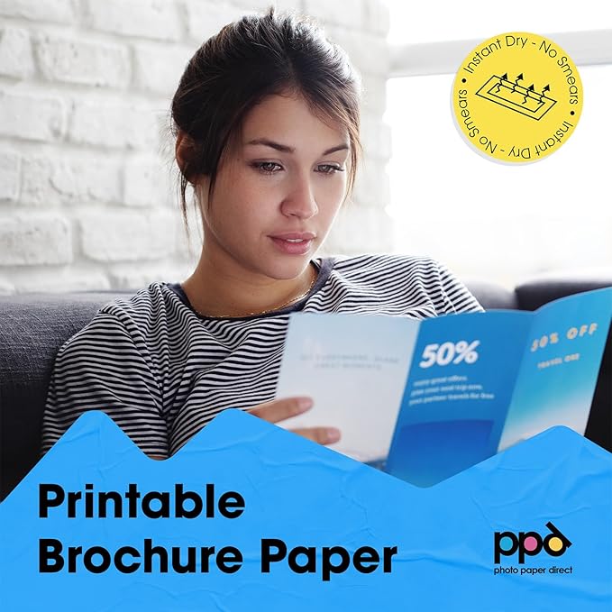 PPD Double Sided Photo Paper, Glossy Brochure Paper 8.5 x 11 - Image 3