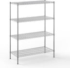 Regal Altair 21" Deep x 48" Wide x 64" Height Wire Shelving Kit | 4-Tier | NSF by Regal+Altair