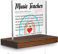 Music Teacher Gift Desk Sign, Inspirational Thank You Plaque by Pariveca