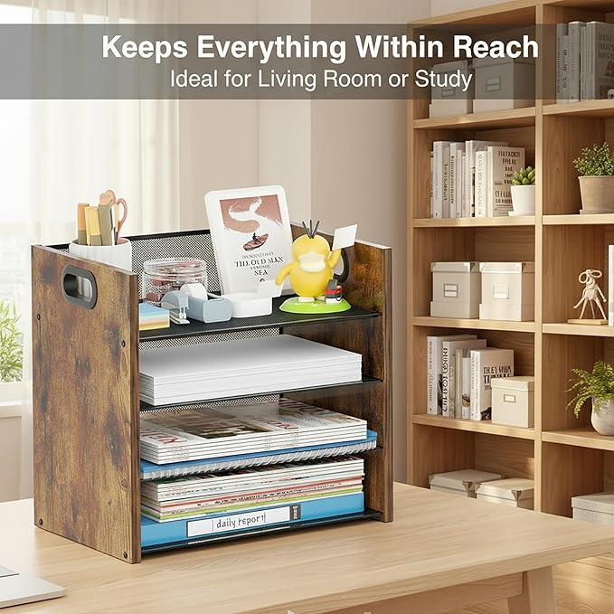 Boershun Wood Desk Organizer - Image 5
