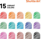 Shuttle Art Ultra Fine Dry Erase Markers, 15 Colors Whiteboard Markers - Image 3