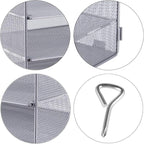 EASEPRES 5 Slot Mesh Desk Organizer Tray, File Paper Letter Folder Holder - Image 5