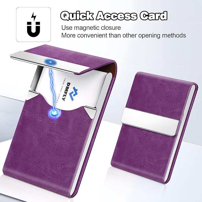 Business Card Holder for Women or Men, Business Card Case - Image 4