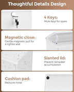 LAND·VOI Locking Wall-Mount Mailbox - Image 3