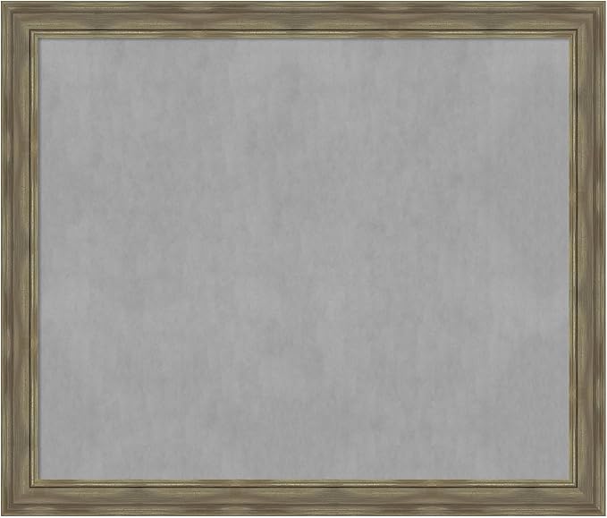 Amanti Art Grey Framed Magnetic Board 46x54 Oversize Vision Board by AmantiArt