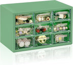 Desk Storage Organizer with 9 Drawers, FODIENS Stackable Desktop Craft Drawer by FODIENS