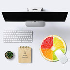 IMAYONDIA Lemon Mouse Pad, Round Tropical Fruit Mousepad, Citrus Fruit Mouse - Image 6