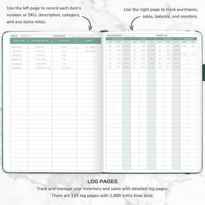 Clever Fox Inventory & Sales Log Book - Image 3