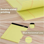 AILZFEI 12 Pack Yellow Legal Pads 8.5 x 11.75 College Ruled Yellow Note Pad - Image 6
