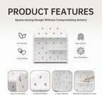 cute desk organizer, back to school accessories white, front angle view