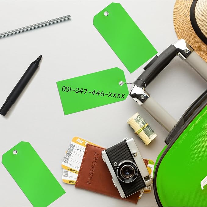 100 Pcs Tags with Wire Shipping Tags with String Write On Stacking Service - Image 7
