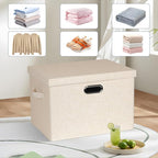 Graciadeco Large 17" 36 Quart Collapsible Stackable Storage Bins - Image 6
