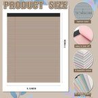 Fuutreo 8 Pcs 8.5'' x 11'' Colored Legal Pad Writing Pads Narrow Ruled 50 - Image 2