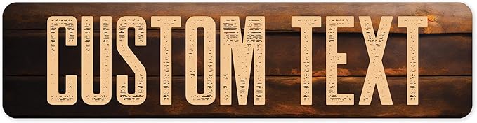 Custom Sign, Custom Street Sign, 11 Font Colors, 13 Font Styles, 4 Hole Options by MySignCenter