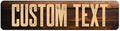 Custom Sign, Custom Street Sign, 11 Font Colors, 13 Font Styles, 4 Hole Options by MySignCenter