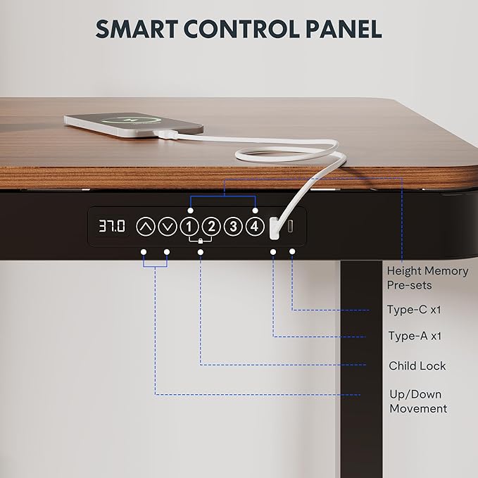FLEXISPOT Comhar 48" Electric Standing Desk - Image 6