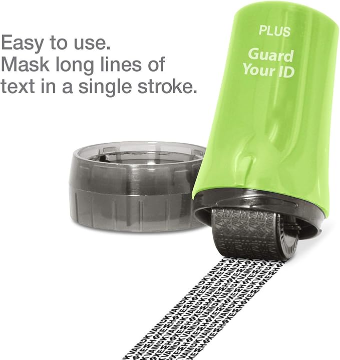 Guard Your ID Advanced Roller Identity Theft Prevention Security Stamp Green - Image 3