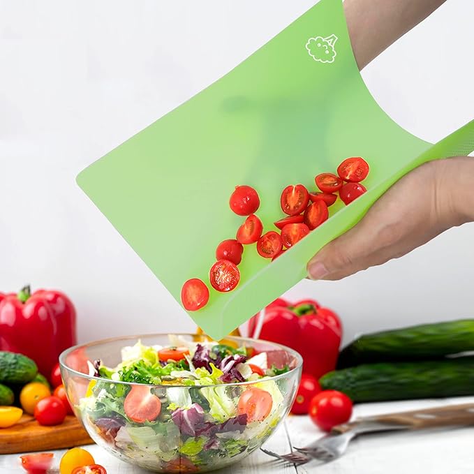 ZVP Plastic Cutting Boards for Kitchen, Flexible Cutting Mats, Colorful - Image 5