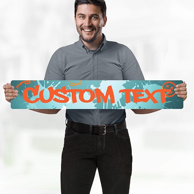Custom Sign, Custom Street Sign, 11 Font Colors, 13 Font Styles, 4 Hole Options - Image 2