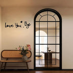 Wooden Love You Bye Sign Home Decor - Image 2
