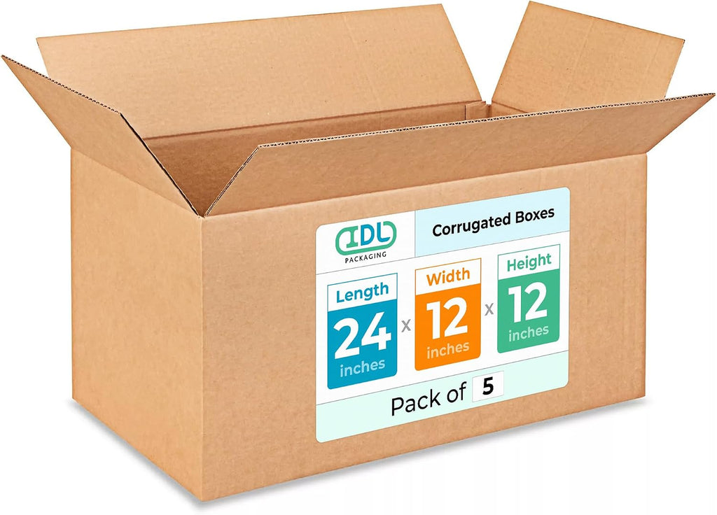 Large Shipping & Moving Boxes 24 x 12 x 12 inches