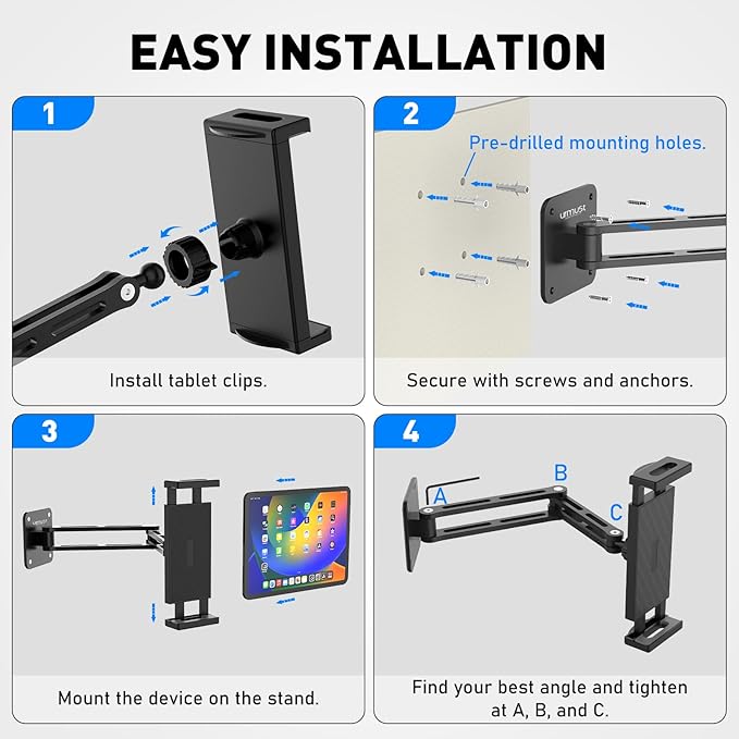 Urmust Tablet Wall Mount Holder - Image 8