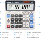 OSALO Desktop Calculator Extra Large Display 12 Digits Big Buttons Solar - Image 6