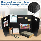 24-Pack Plastic Desk Dividers for Students, Privacy Folders for Students - Image 5