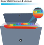 Accordion File Organizer, Expanding File Folder - Image 4