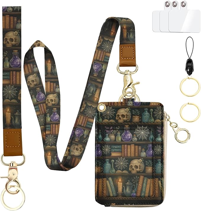 bolimoss Bookshelf Lanyard Wallet by BOLIMOSS