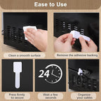 100 Pcs Hook and Loop Cable Straps, Under Desk Cord Management Self Adhesive - Image 4