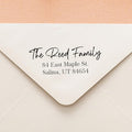 Address Stamp - Custom Stamps for Mailing I Create Personalized Name and Return by ThePlaidBarn