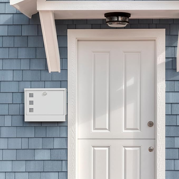 LAND·VOI Locking Mailbox Wall Mounted, Metal Postbox - Image 5