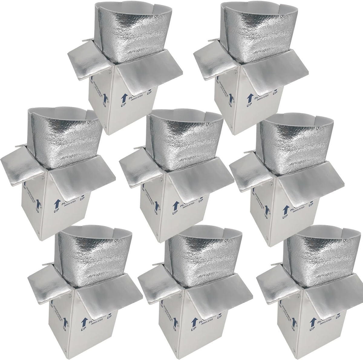 insulated shipping boxes with liners, 8 pack 7'', main product view