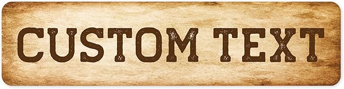 Custom Sign, Custom Street Sign, 11 Font Colors, 13 Font Styles, 4 Hole Options by MySignCenter