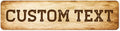 Custom Sign, Custom Street Sign, 11 Font Colors, 13 Font Styles, 4 Hole Options by MySignCenter