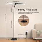 led floor lamp for living room,bright reading lamps, side view