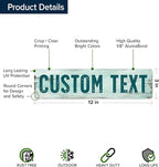 Custom Sign, Custom Street Sign, 11 Font Colors, 13 Font Styles, 4 Hole Options - Image 6