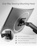 monTEK Deluxe Monitor Arm with USB A/C up to 40 Inch Holds 26.4 lbs Curved - Image 9