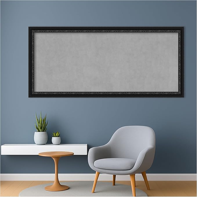 Amanti Art Black Framed Magnetic Board 24x52 Oversize Vision Board - Image 5
