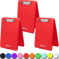 Think2Master Red Plastic Storage Clipboard. | 25% Heavier & Sturdier| Heavy by Think2Master