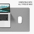 Auhoahsil Felt Desk Mat, Minimalist Large Mouse Pad XL 31.5 x 11.8 in, Desk Matt - Image 4