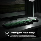 MOFII Wireless Keyboard and Mouse Combo, Full Size 2.4G Plug and Play - Image 4