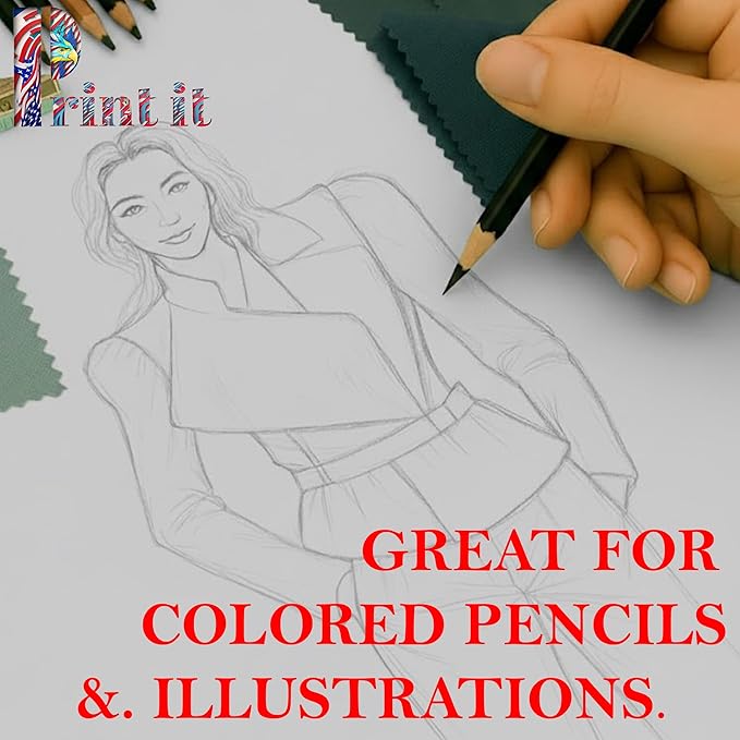 Print It - Vellum Bristol Colored Cardstock Cover Paper, 67 Lb, 8.5" X 11” - Image 4
