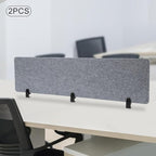 Clamp-On Acoustic Desk Divider, Desktop Privacy Panel, Sound Absorbing - Image 7