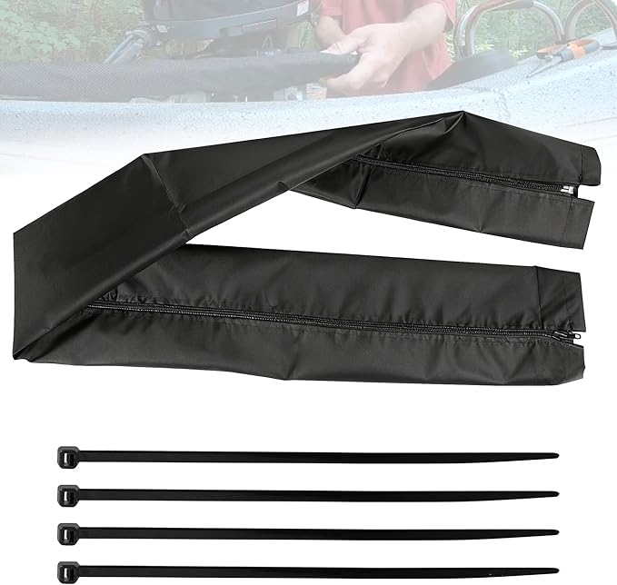 48 Inch Zippered Rigging Sleeve | Heavy Duty 600D Waterproof Marine Cable by Unknown