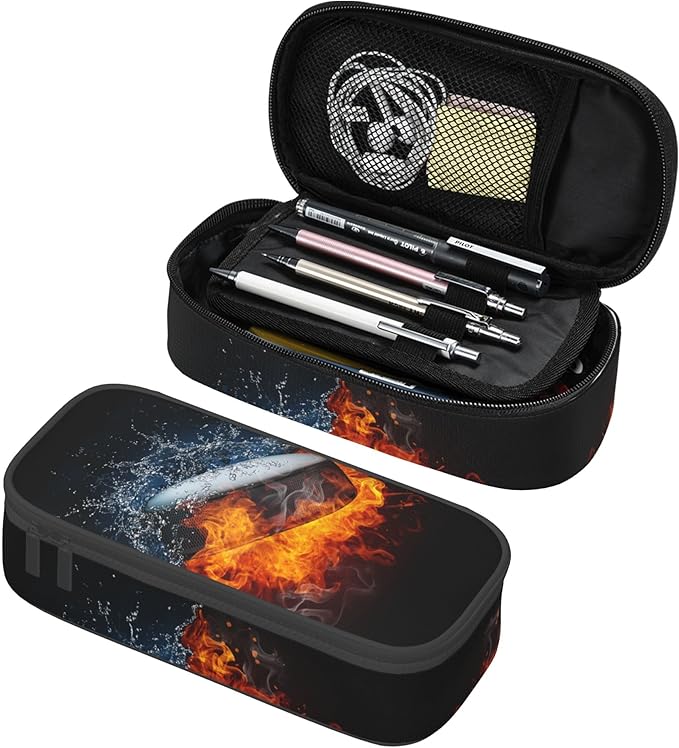 YIJIUWKIS Hockey Pencil Case for Kids Boys, Large Capacity Pencil Box Storage by YIJIUWKIS
