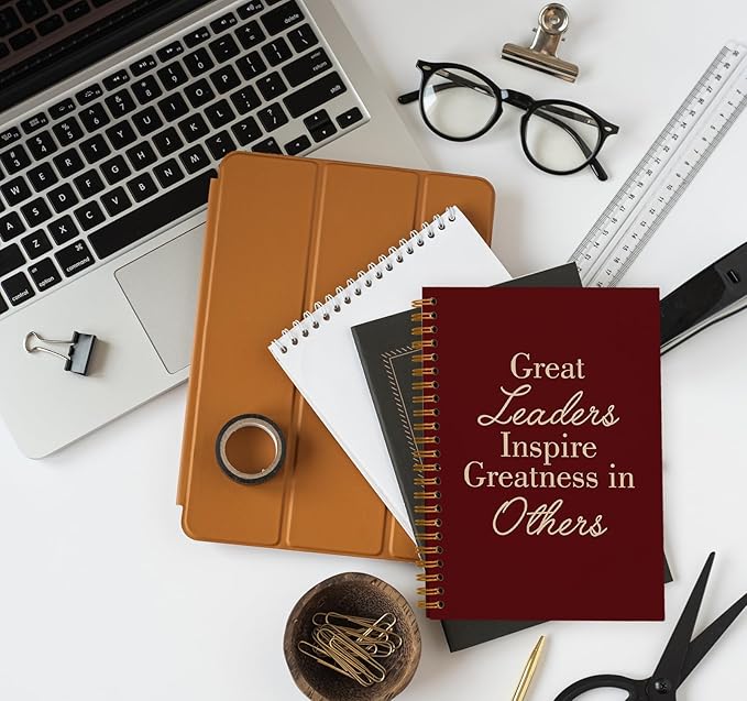 OXW Red Meeting Notebooks for Work, Leadership Gifts Office Work Notebook - Image 5