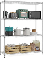 M MZG 5-Shelf Storage Shelves, Wire Shelving Heavy Duty Metal Storage Shelving by MEIGAOPLASTICANDMETALHKCOLIMITED