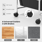 LDAILY 12 Drawer Rolling Storage Cart, Rolling Cart - Image 5